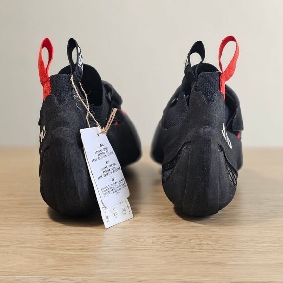 Adidas Five Ten Aleon Climbing Shoes Men's 9.5 Black Red Stealth C4 BC0861 510 - Picture 5 of 16